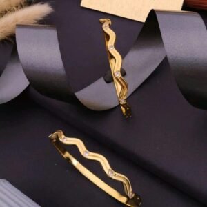 girls kada 18k gold plated