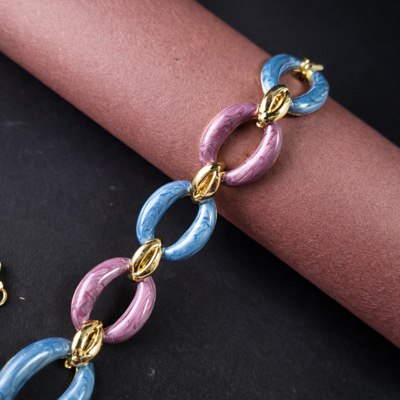 KOOBERAZ Premium Anti-Tarnish Enamel Bracelet | Stainless Steel Luxury Jewellery